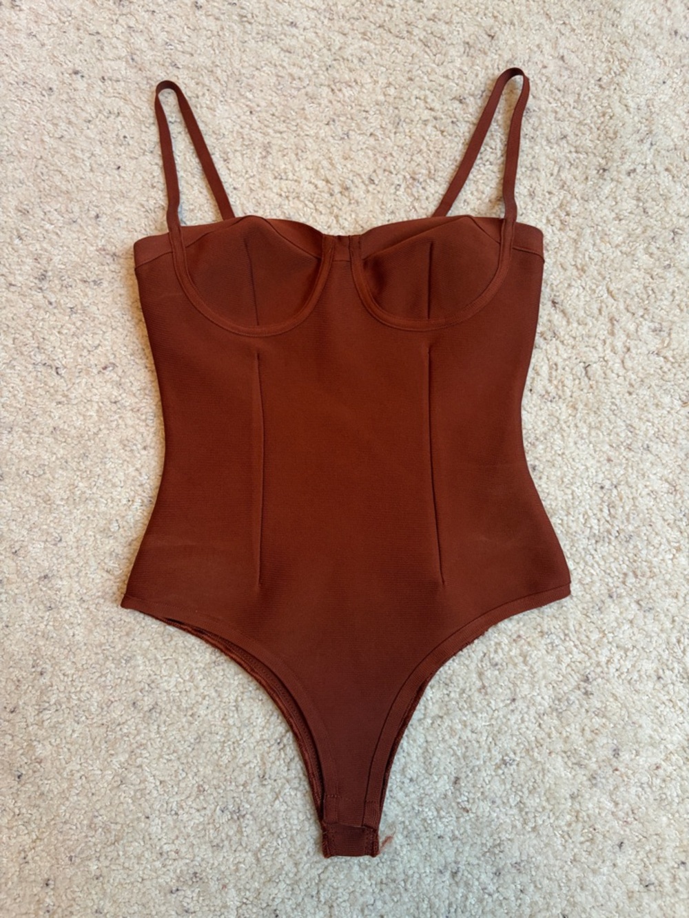 WinWin Rust Brown Bustier Bodysuit